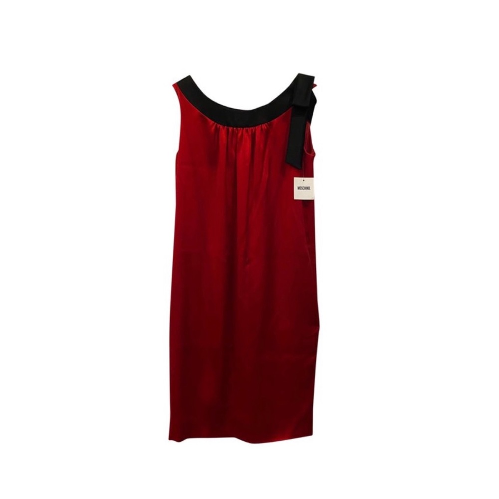 Moschino Satin Bow Aline Dress